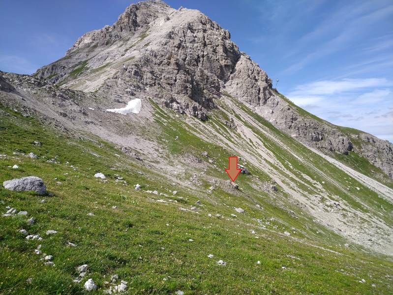 Sensor-Standort an der Steinmähder Sesselbahn